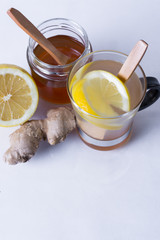 Ginger honey and lemon infusion