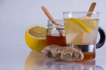 Ginger honey and lemon infusion