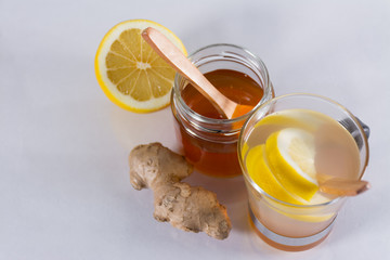 Ginger honey and lemon infusion