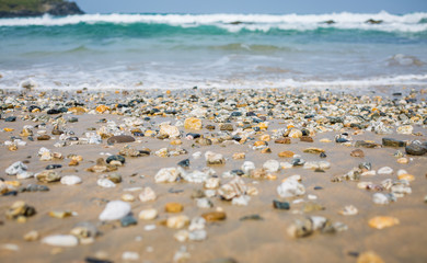 Fototapeta na wymiar Der Strand von Newquay England Fistral