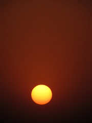 An evening with beautiful sunset, sun, India