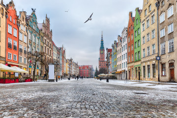 The Long Market, a famous street of Gdansk, Poland