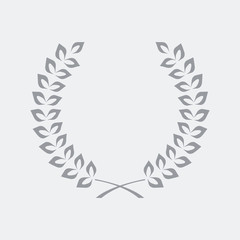 Elegant minimal laurel icon