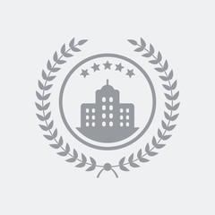 Top luxury hotel icon
