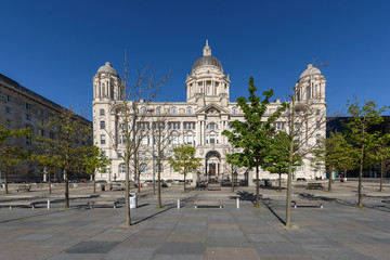Fototapeta na wymiar Port of Liverpool Building. One of the famous 