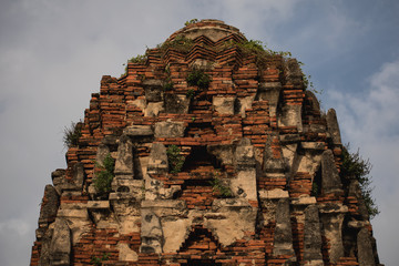 Templo en Ayutthaya en Thailandia