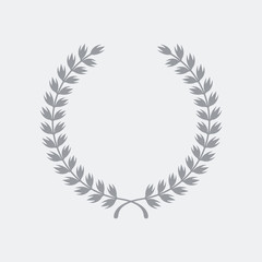 Elegant minimal laurel icon