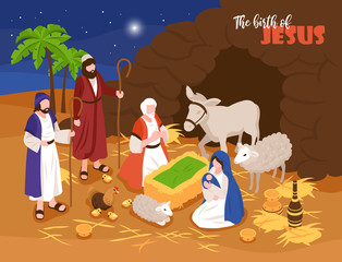 Jesus Birth Banner Background