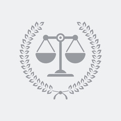 Legal assistance service icon