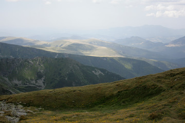 Pietrosul Rodnei Peak in the Carpathian Mountains, Romania.
