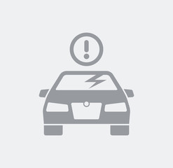 Alert for car glass broken