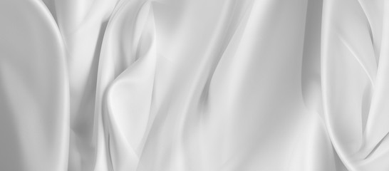 White silk fabric