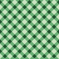 Seamless checkered pattern in green colors