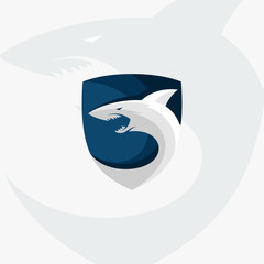 animal logos with a combination of shields, a modern logo
