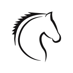 Horse head vector icon