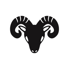 Goat head vector icon