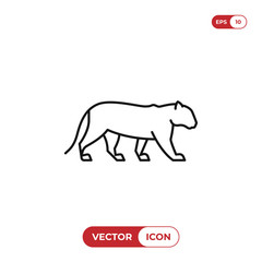 Tiger vector icon