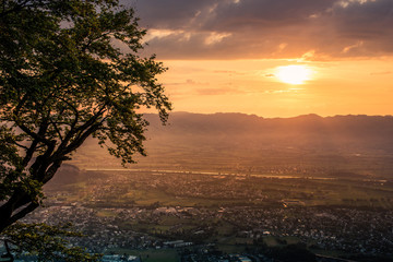 Sonnenuntergam im Reintal