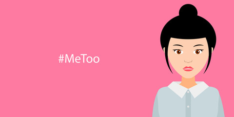 Hashtag Me Too, women against sexual violence and harassment.