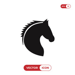 Horse head vector icon