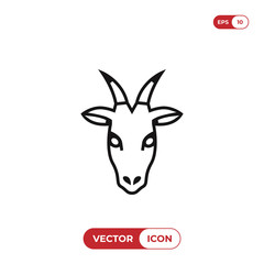 Goat head vector icon