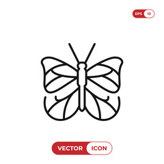 Butterfly vector icon