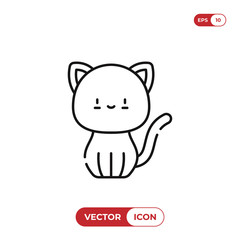 Obraz na płótnie Canvas Cat vector icon