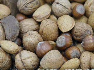 Detailed nuts mix