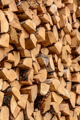 Brick texture. Old brick wall of the renovated house.