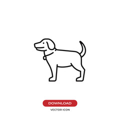 Dog vector icon