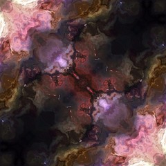 Abstract painting graphic fractal art. Creative template for decor backgrounds of covers, web banners, invitations or cards. Surreal bright print in digital oil and acrylic mixed impressionism style.