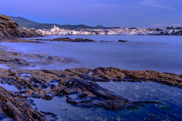 Sunrise at the mediterranea sea (Cadaques, Alt Emporda, Catalonia,Spain)