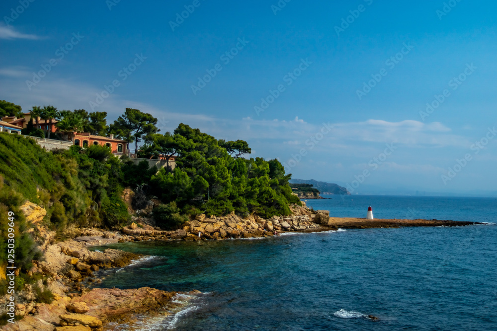 Baie et pointe de la Côte d'Azur