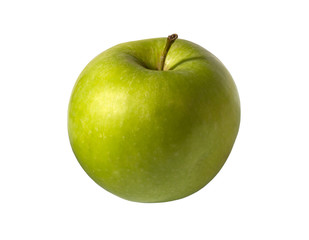 Green apple, isolated on white background