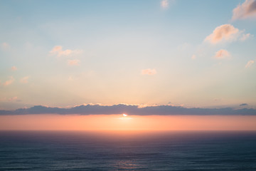 Sunset over the Ocean