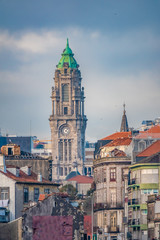 Fototapeta premium Porto, second-largest city in Portugal. Located along the Douro river estuary in Northern Portugal. Its historical core is a UNESCO World Heritage Site