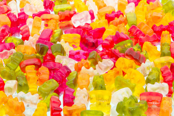 colorful gummy bears