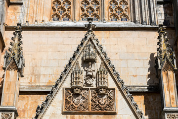 The Monastery of Santa Maria da Vitoria in Batalha, one of the most important Gothic places in...