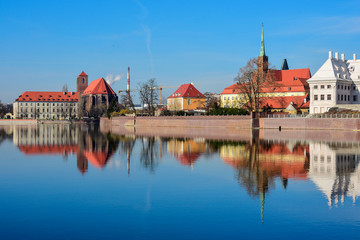 Panorama zabytków miasta; Wrocław
