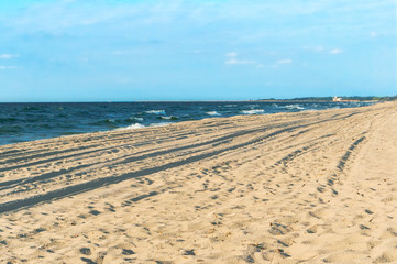 sea storm, sea waves, Baltic sea