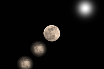 moon in the sky,space, full, astronomy, lunar, crater, dark,satellite, bright, luna, sphere,  