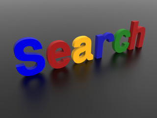 3D illustration - Online search concept