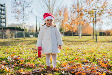 christmas tambourine girl