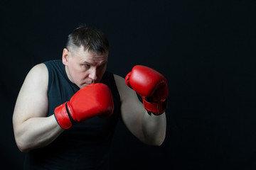 young man with boxing gloves