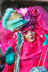  Touloulou rose en fleurs au carnaval de Cayenne en Guyane française