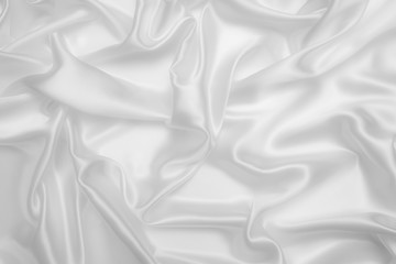 white abstract background luxury cloth or liquid wave or wavy folds of grunge silk texture satin velvet material or luxurious Christmas background or elegant wallpaper design, background