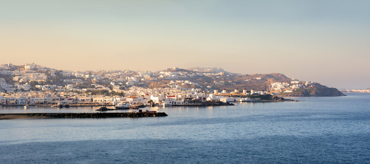 Mykonos island port