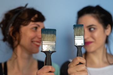 Friends with Paint Brush
