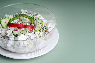 Freshly Made Redskin Potato Salad in a Large Bowl