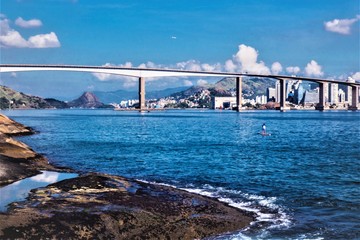 Vista de Vitória-ES e a 3a.Ponte